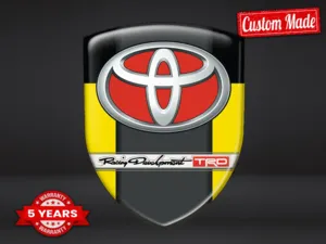 Toyota Autocollants Résine Look Perso Badges Dôme 